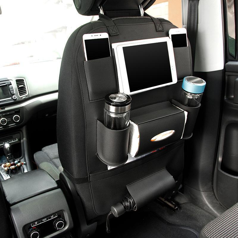 Organizador Premium para Asiento de Coche en Cuero