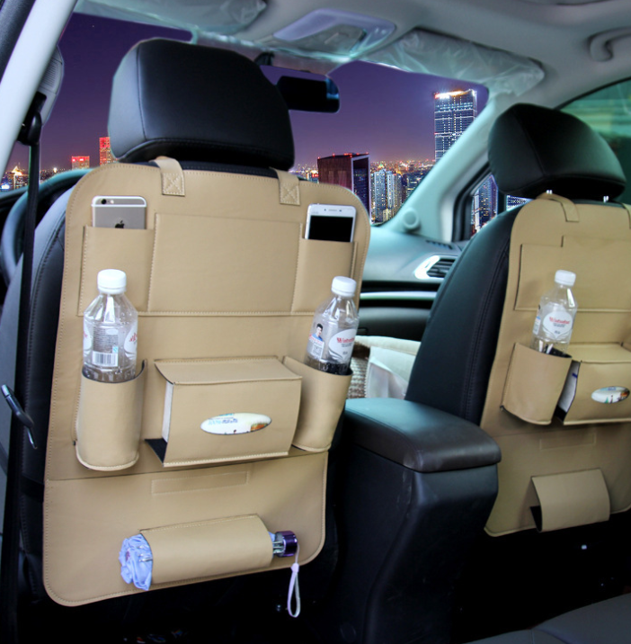 Organizador Premium para Asiento de Coche en Cuero