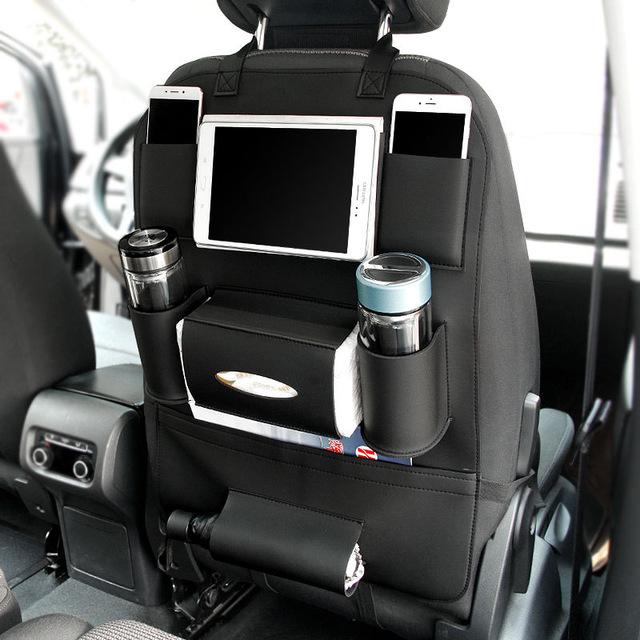 Organizador Premium para Asiento de Coche en Cuero